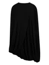 Loewe Draped Asymmetric Dress In Black