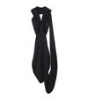 Loewe Draped Asymmetric Maxi Dress In Black