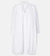 Loewe Women Cotton Draped Dress In White