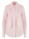 Loewe Light Pink Front Pleated Shirt