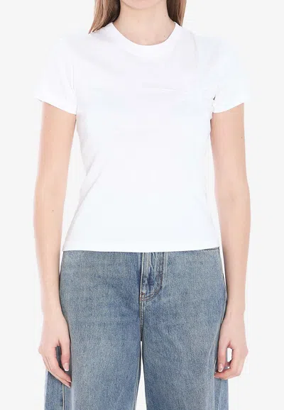 Loewe Draped Crewneck T-shirt In White