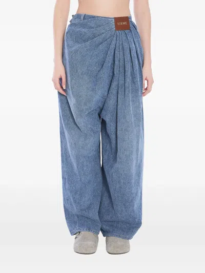 LOEWE DRAPED-DETAILED JEANS