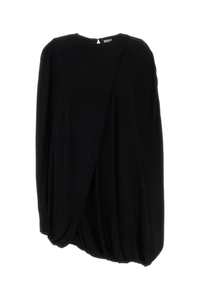 Loewe Draped Dress In Black
