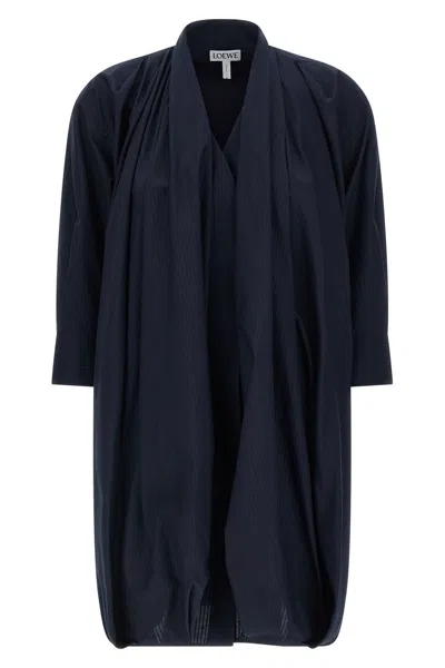 Loewe Draped Dress In Blue