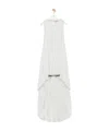 Loewe Silk Draped Mini Dress In White