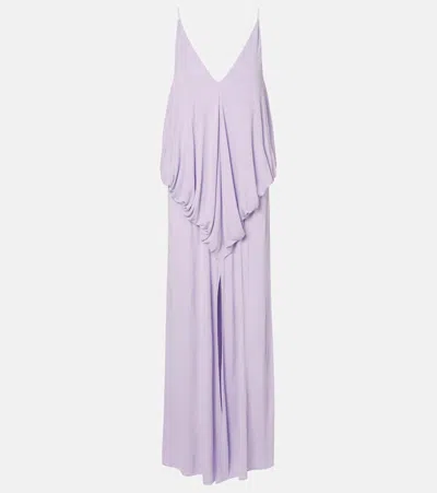Loewe Draped Gown In Purple