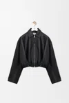 Loewe Leather Blouson Jacket In Black