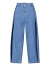 Loewe Draped Jeans In Blue