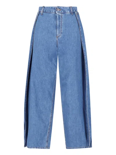 Loewe Draped Jeans In Blue
