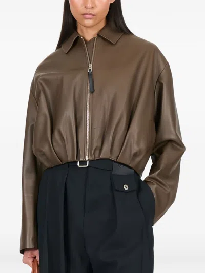LOEWE Loewe Draped Leather Jacket