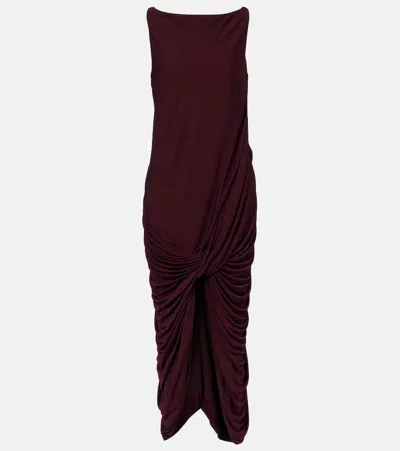 LOEWE DRAPED MIDI DRESS