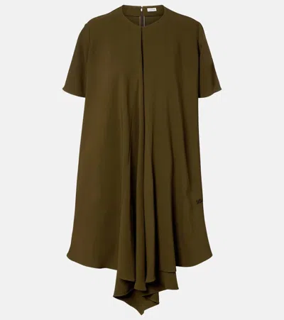 Loewe Draped Minidress In Green