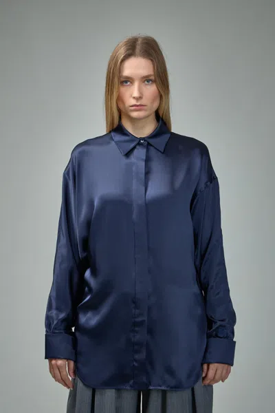 Loewe Draped Shirt In Blue