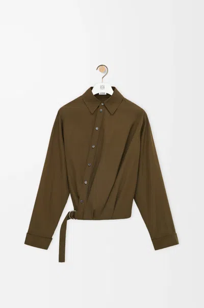 Loewe Long Sleeve Shirt In Green