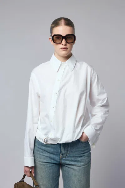 Loewe Draped Shirt In White