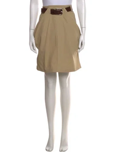 Pre-owned Loewe Draped Skirt Mini Skirt In Neutral