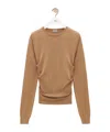 Loewe Draped Sweater In Brown