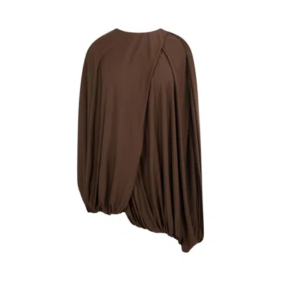 Pre-owned Loewe Draped Top 'coffee' | Brown | Women's Size 38