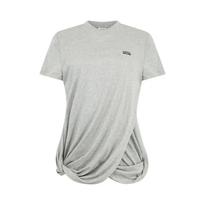 Pre-owned Loewe Draped Top 'grey Melange' | Women's Size Xs