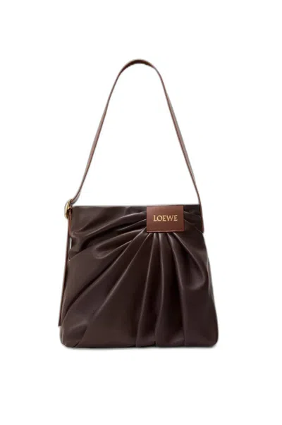 Loewe Draped Tote Bag In Purple
