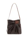 Loewe Draped Tote Shoulder Bag Crossbody Bags Brown In Brown