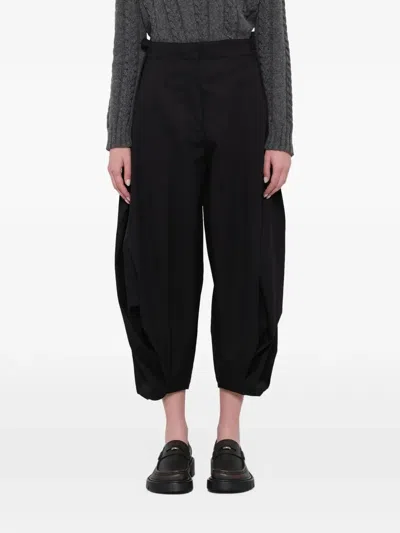 Loewe Draped Trousers In Black
