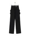 Loewe Draped Trousers In Cotton In Black