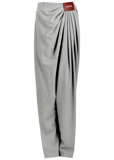 Loewe Draped Wool Trousers