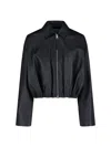 Loewe Draped Zip Jacket In Black