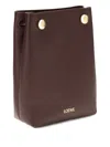 Loewe Drawstring Calfskin Pouch In Brown