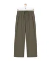Loewe Drawstring Casual Pants In Green