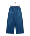 Loewe Cropped Denim Jeans In Light Blue