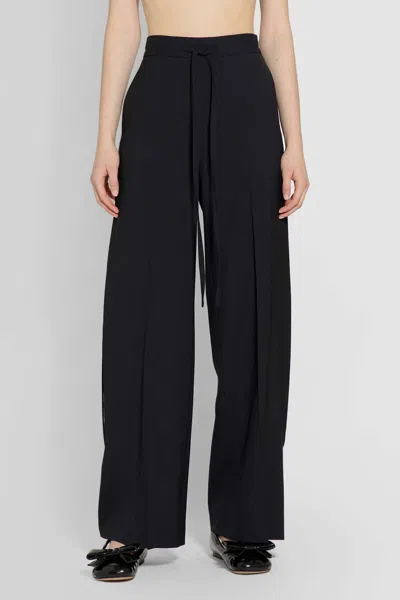 Loewe Drawstring Casual Trousers In Black