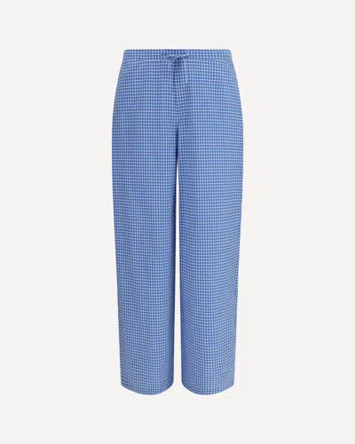 Loewe Anagram Drawstring Trousers In Blue