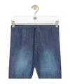 Loewe Regular Fit Shorts In Blue