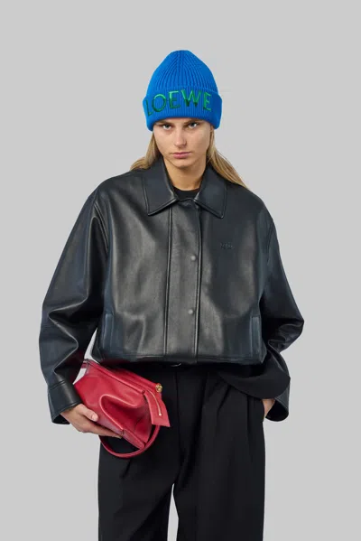 Loewe Drawstring Jacket In Black