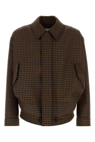 Loewe Drawstring Jacket In Brown