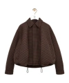 Loewe Wool-blend Drawstring Jacket In Brown