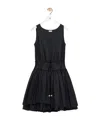 Loewe Drawstring Mini Dress In Black