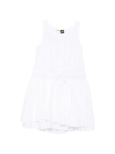Loewe Drawstring Mini Dress In White