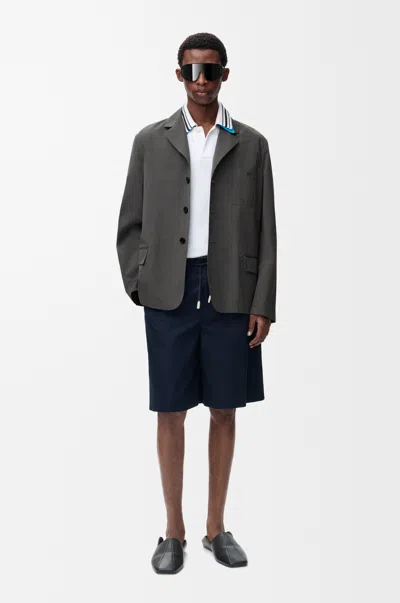 Loewe Drawstring Shorts In Cotton Size: Xxl For Man In Gray