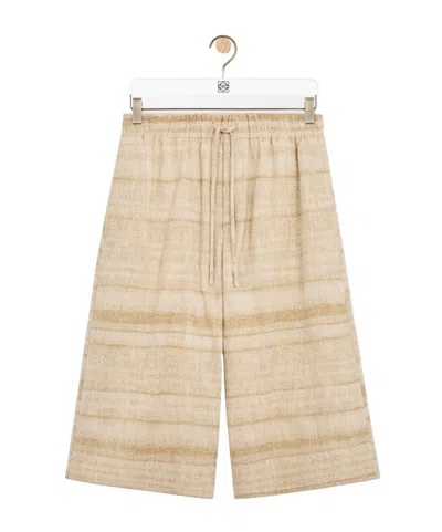 Loewe Drawstring Shorts In Denim In Gray