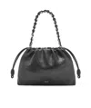Loewe Large Flamenco Purse In Deerskin In Black