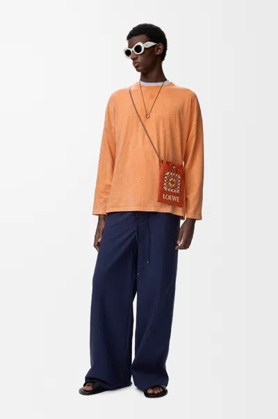 Loewe Drawstring Trousers In Cotton Blend Size: Xxl For Man In Orange