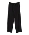 Loewe Men Wool Drawstring Trousers In Black