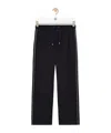 Loewe Wool-blend Drawstring Trousers In Blue