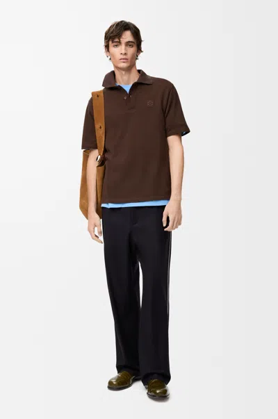 Loewe Drawstring Trousers In Wool Size: L For Man In Brown