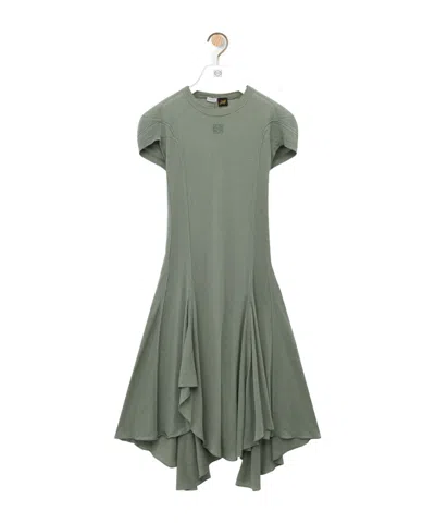 Loewe Dress In Cotton Blend In Multi