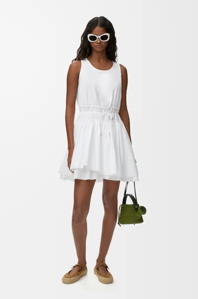 Loewe Dress In Cotton Size:38 For Woman In White