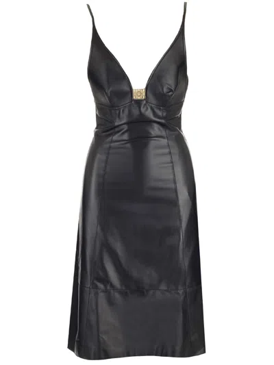 Loewe Dress In Nappa Dresses Black